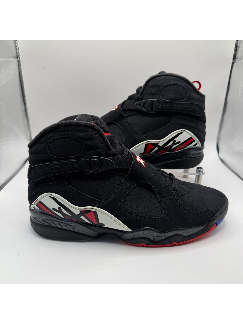 Air Jordan 8 Retro Playoffs 2023 Mens 10.5 Black Red 305381-062 B Grade Sneakers